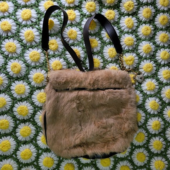 Juicy Couture 100% Rabbit Fur Bag - Picture 3 of 16